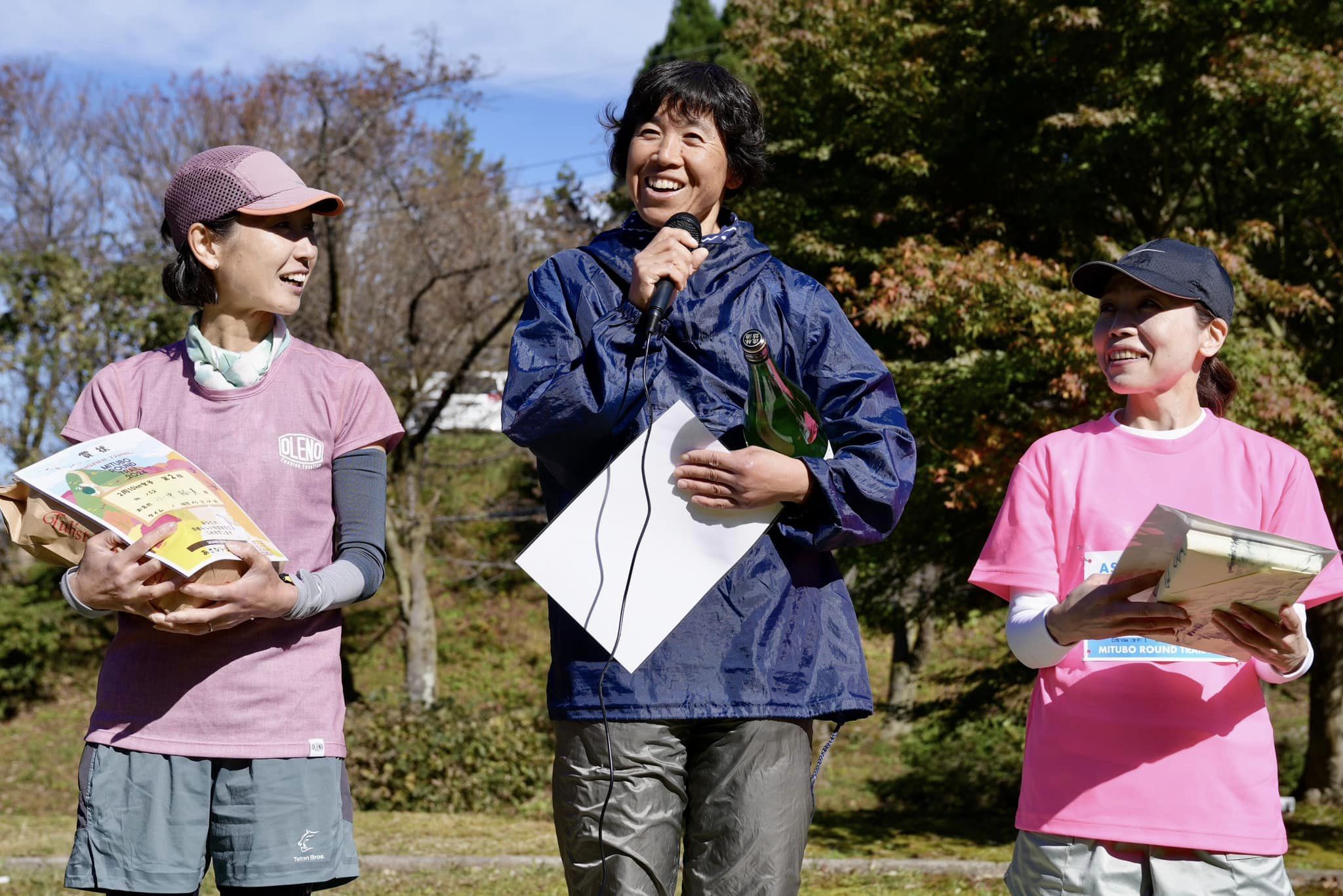 女子10km表彰台