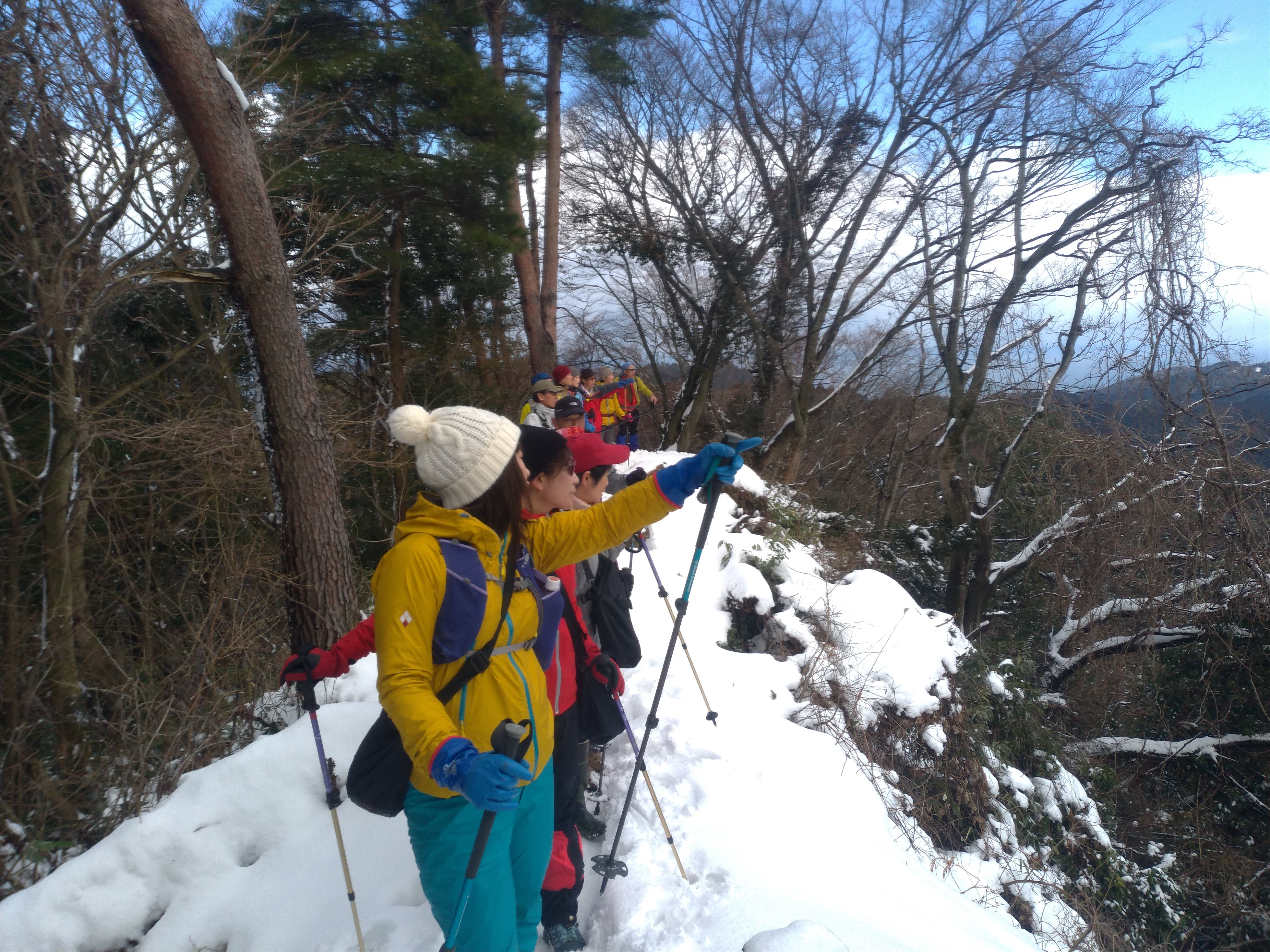 写真：雪山トレッキング